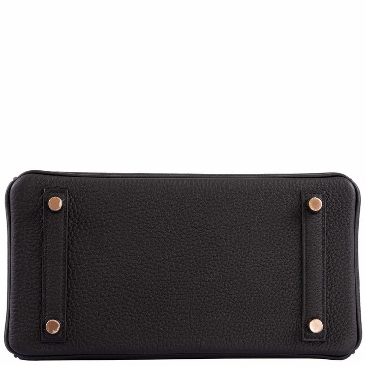 Hermès Birkin 25 Black Togo leather Rose Gold Hardware - 2021, Z