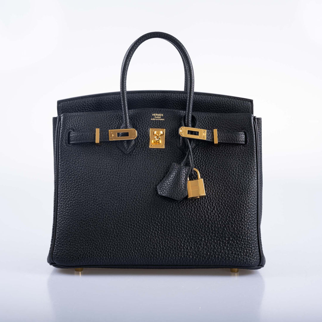 Hermes Birkin 25 Black Togo with Gold Hardware