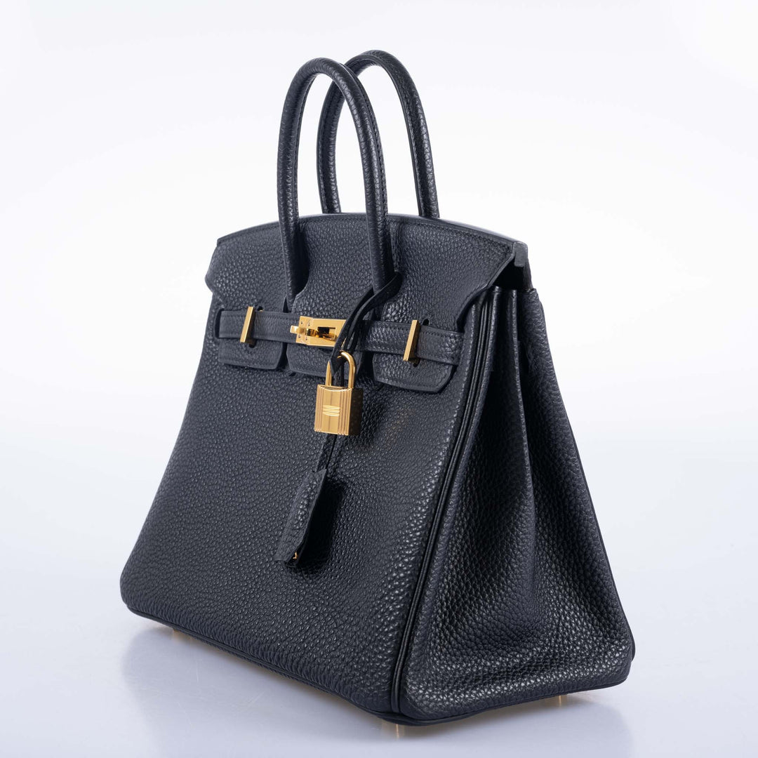 Hermes Birkin 25 Black Togo with Gold Hardware