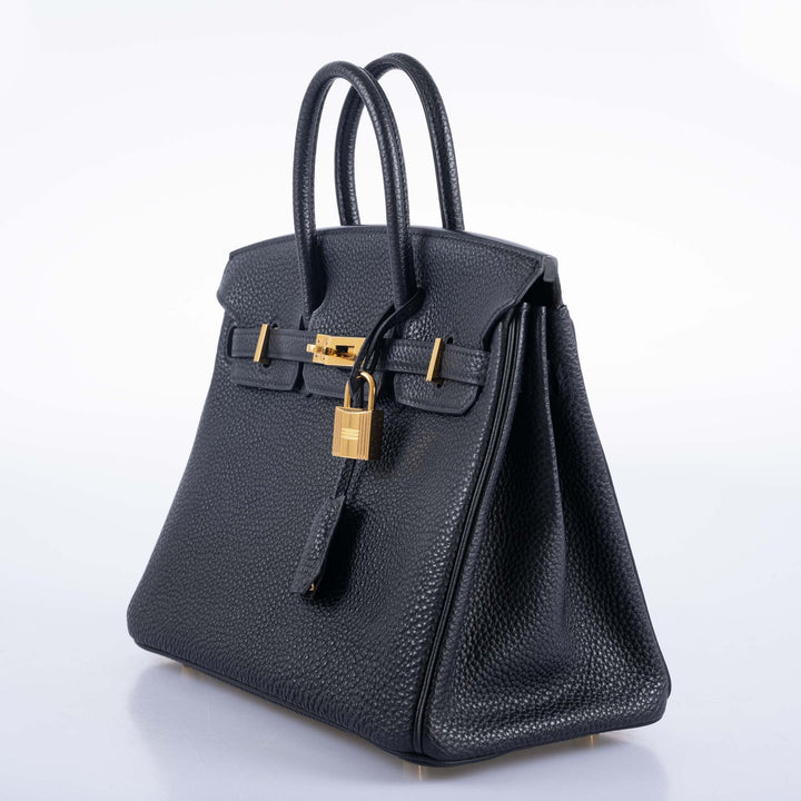 Hermes Birkin 25 Black Togo with Gold Hardware