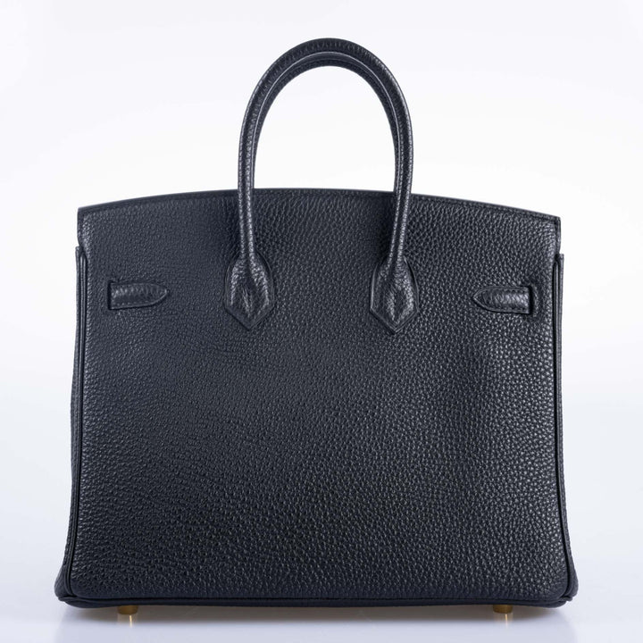 Hermes Birkin 25 Black Togo with Gold Hardware