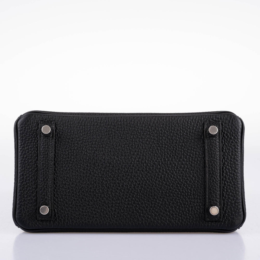 Hermès Birkin 25 Black Togo with Palladium Hardware - 2021, Z