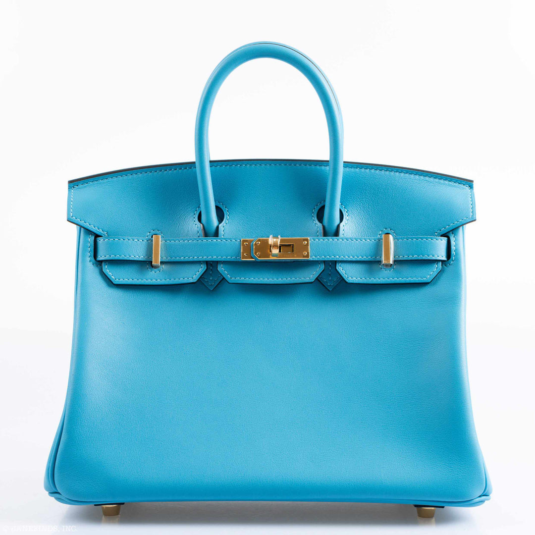 Hermès Birkin 25 Bleu Bleu du Nord Swift Gold Hardware