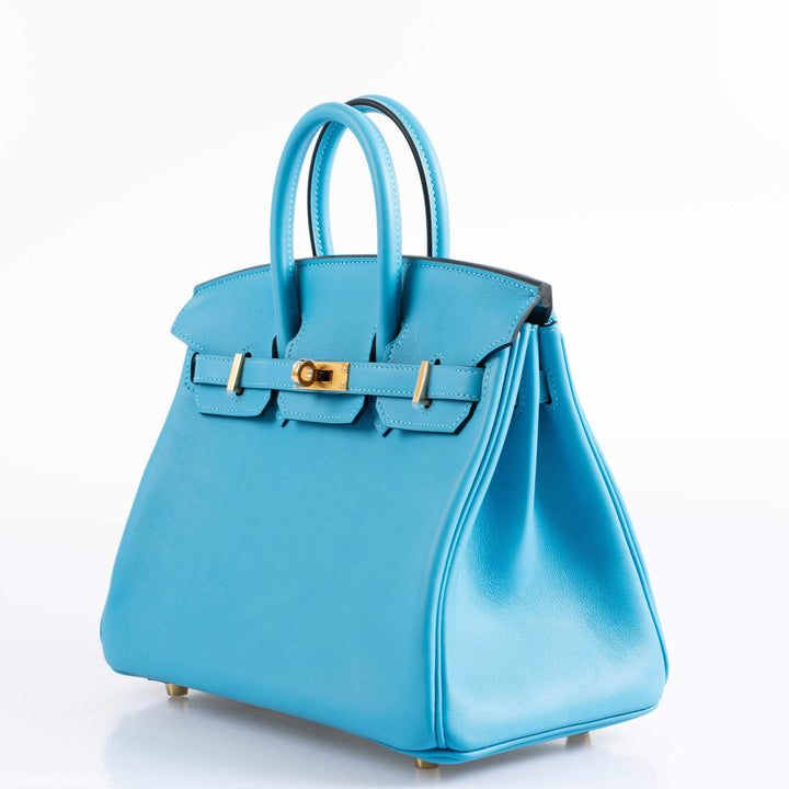 Hermès Birkin 25 Bleu Bleu du Nord Swift Gold Hardware