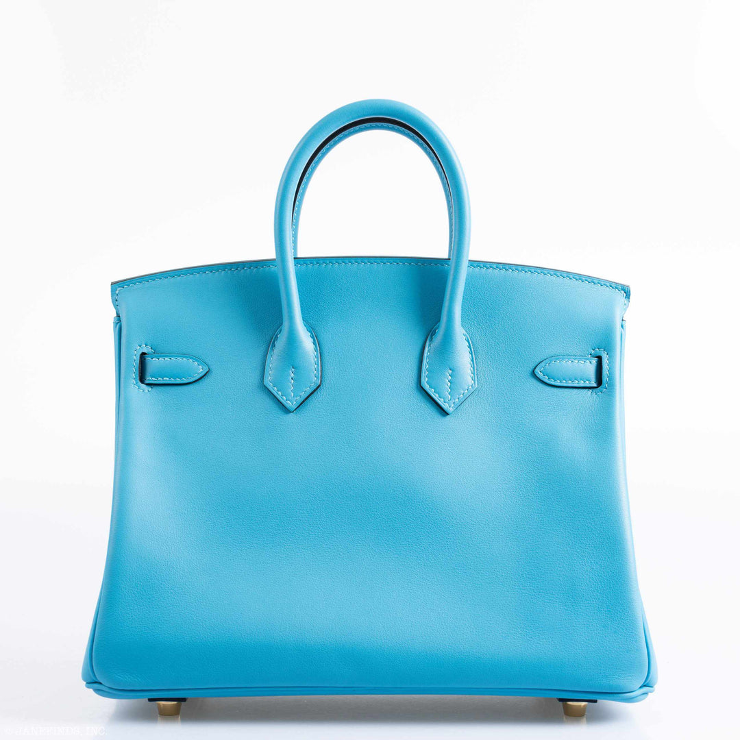 Hermès Birkin 25 Bleu Bleu du Nord Swift Gold Hardware