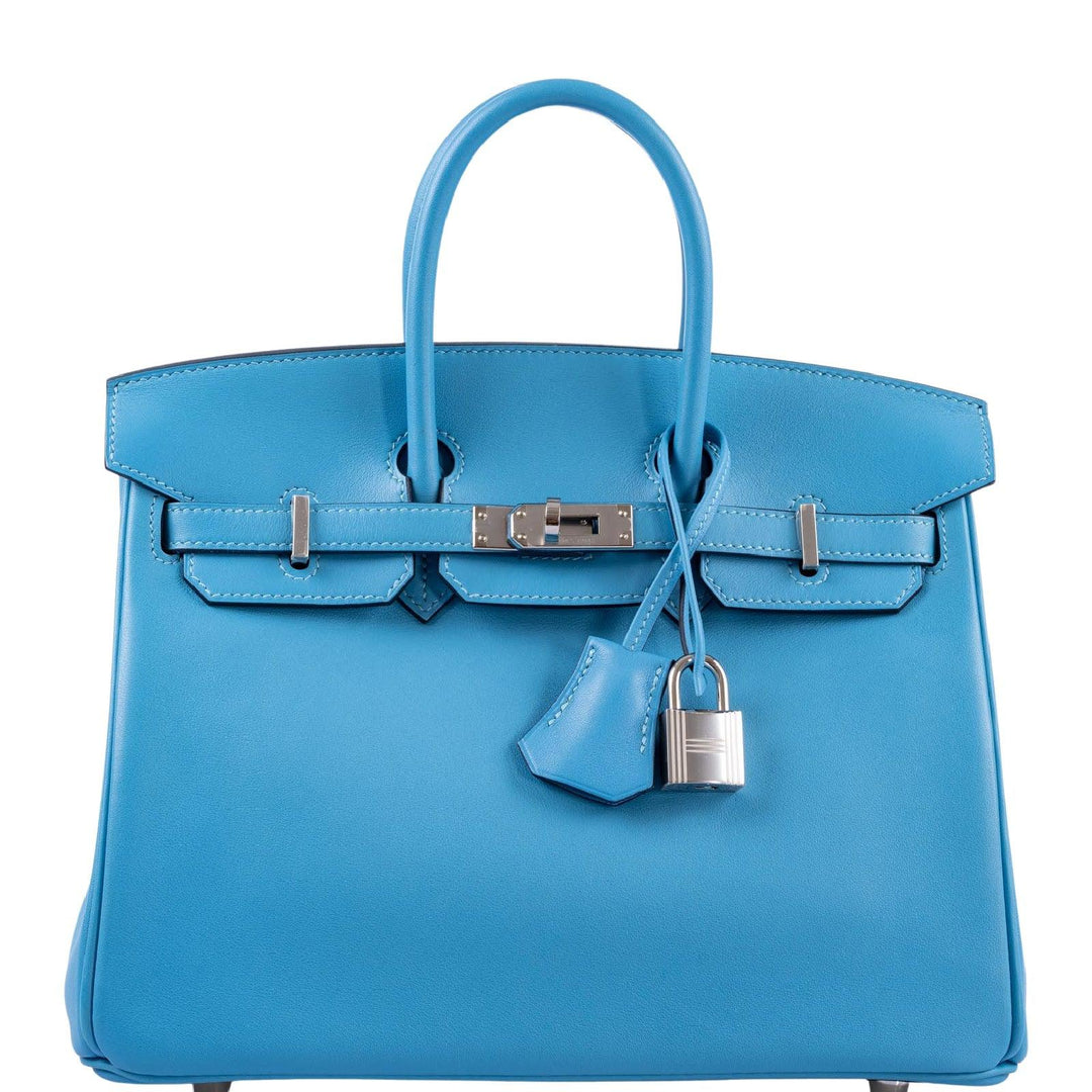 Hermes Birkin 25 Bleu Bleu du Nord Swift Palladium Hardware