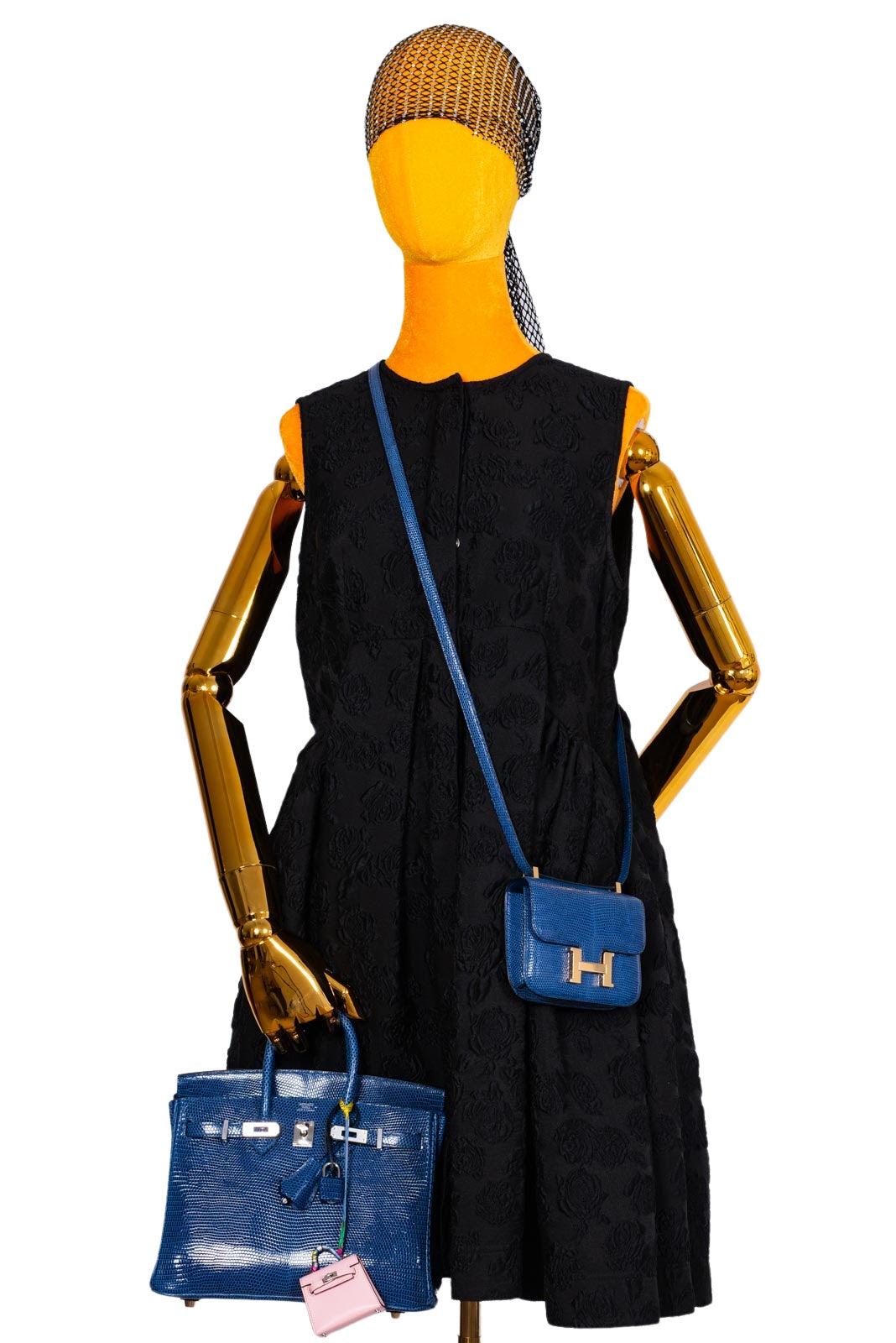 Hermes Birkin 25 Blue Sapphire Niloticus Lizard Palladium Hardware