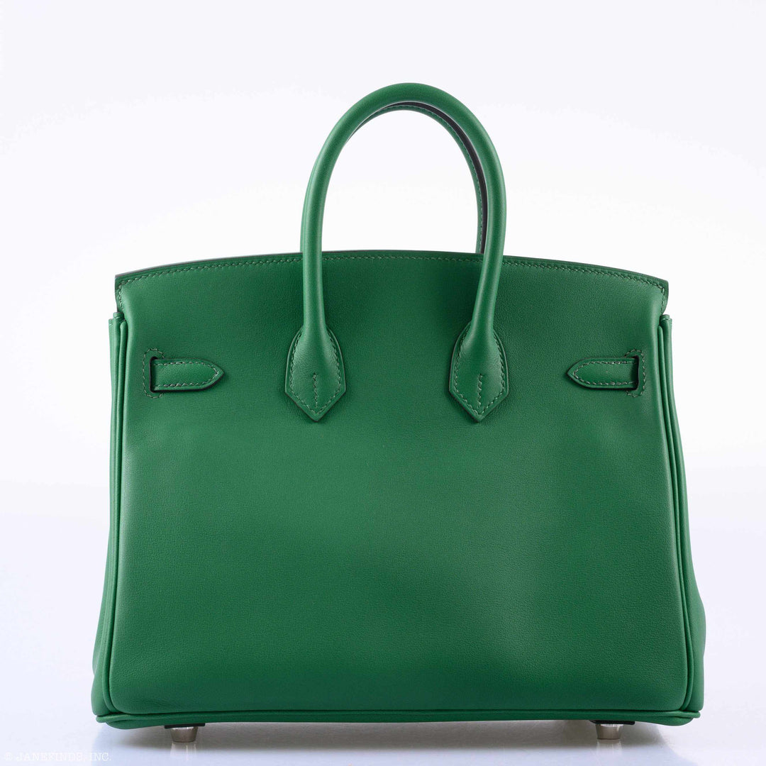 Hermès Birkin 25 Cactus Swift Leather Palladium Hardware - 2019, D