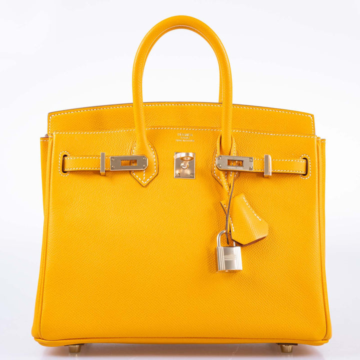 Top quality Hermes Birkin 25 Candy Collection Jaune D’or Epsom Gold Hardware