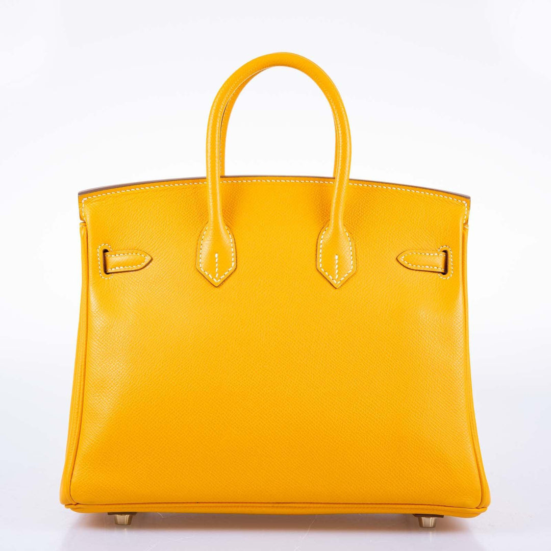 Top quality Hermes Birkin 25 Candy Collection Jaune D’or Epsom Gold Hardware