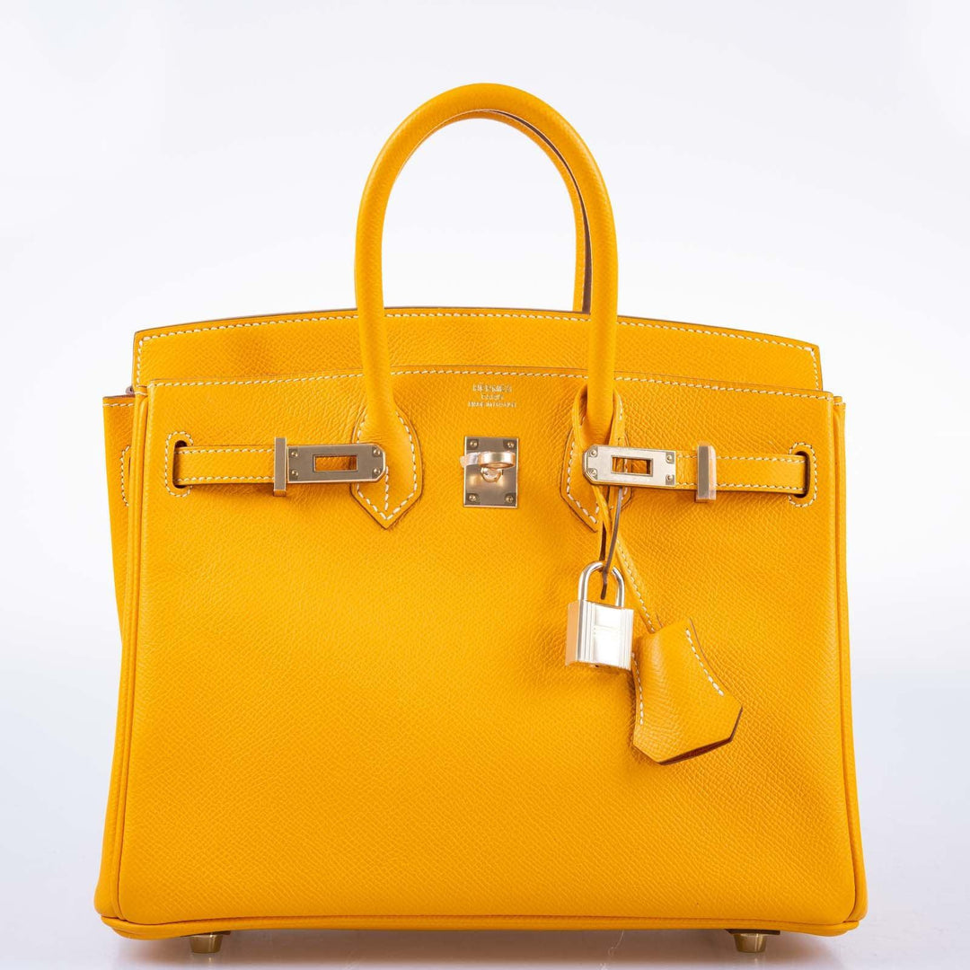 Top quality Hermes Birkin 25 Candy Collection Jaune D’or Epsom Gold Hardware