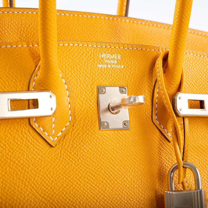Top quality Hermes Birkin 25 Candy Collection Jaune D’or Epsom Gold Hardware