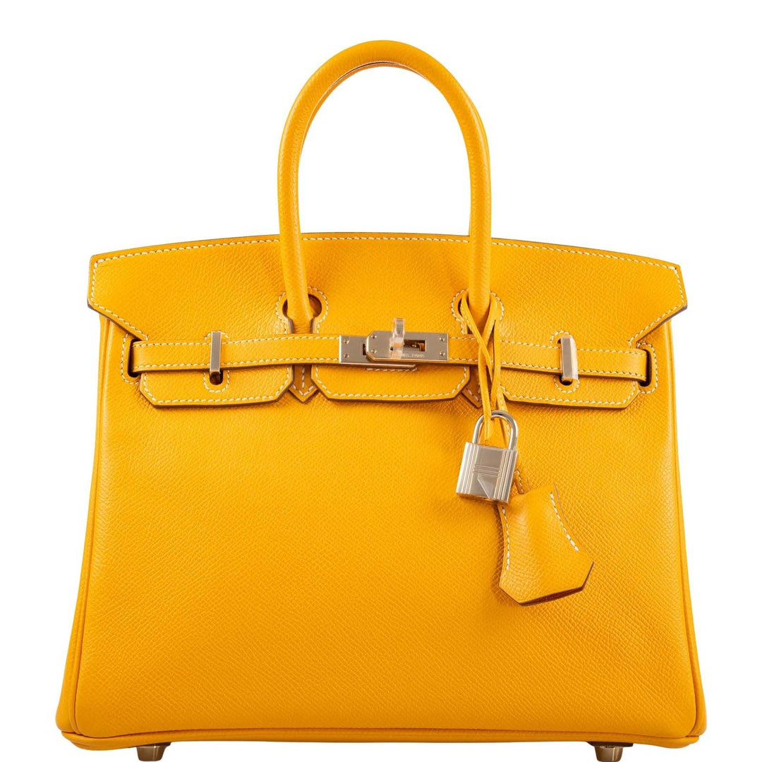 Hermes Birkin 25 Candy Collection Jaune D’or Epsom Gold Hardware