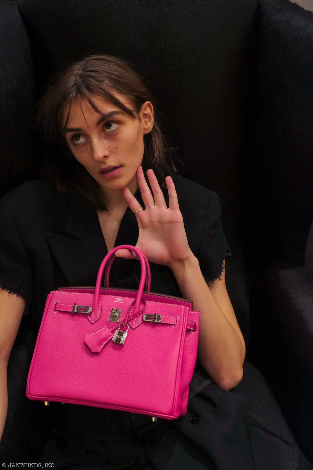 Hermès Birkin 25 Candy Collection Rose Tyrien Epsom Palladium Hardware - Q, Square