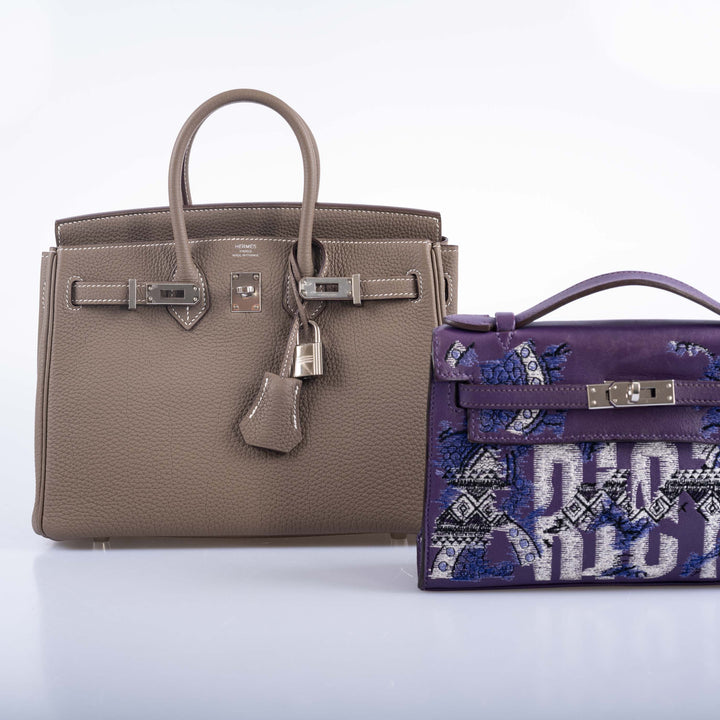 Top quality Hermes Birkin 25 Etoupe Togo Palladium Hardware
