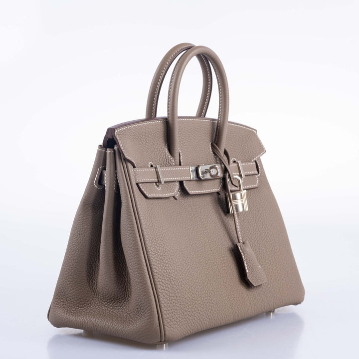 Top quality Hermes Birkin 25 Etoupe Togo Palladium Hardware