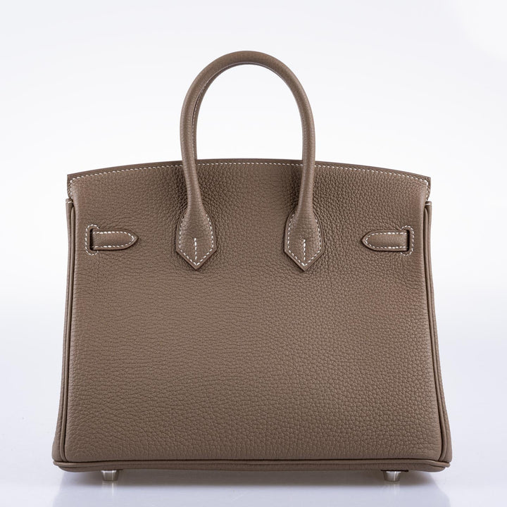 Top quality Hermes Birkin 25 Etoupe Togo Palladium Hardware