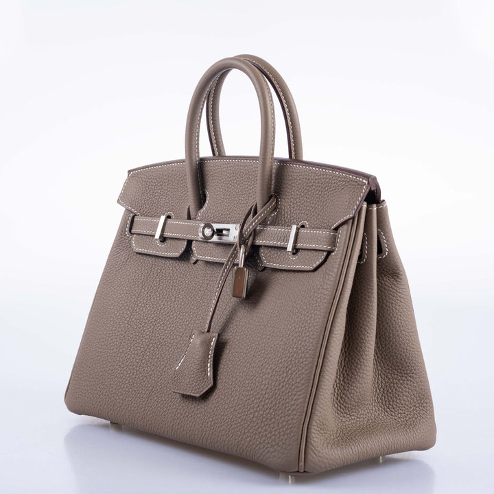 Top quality Hermes Birkin 25 Etoupe Togo Palladium Hardware