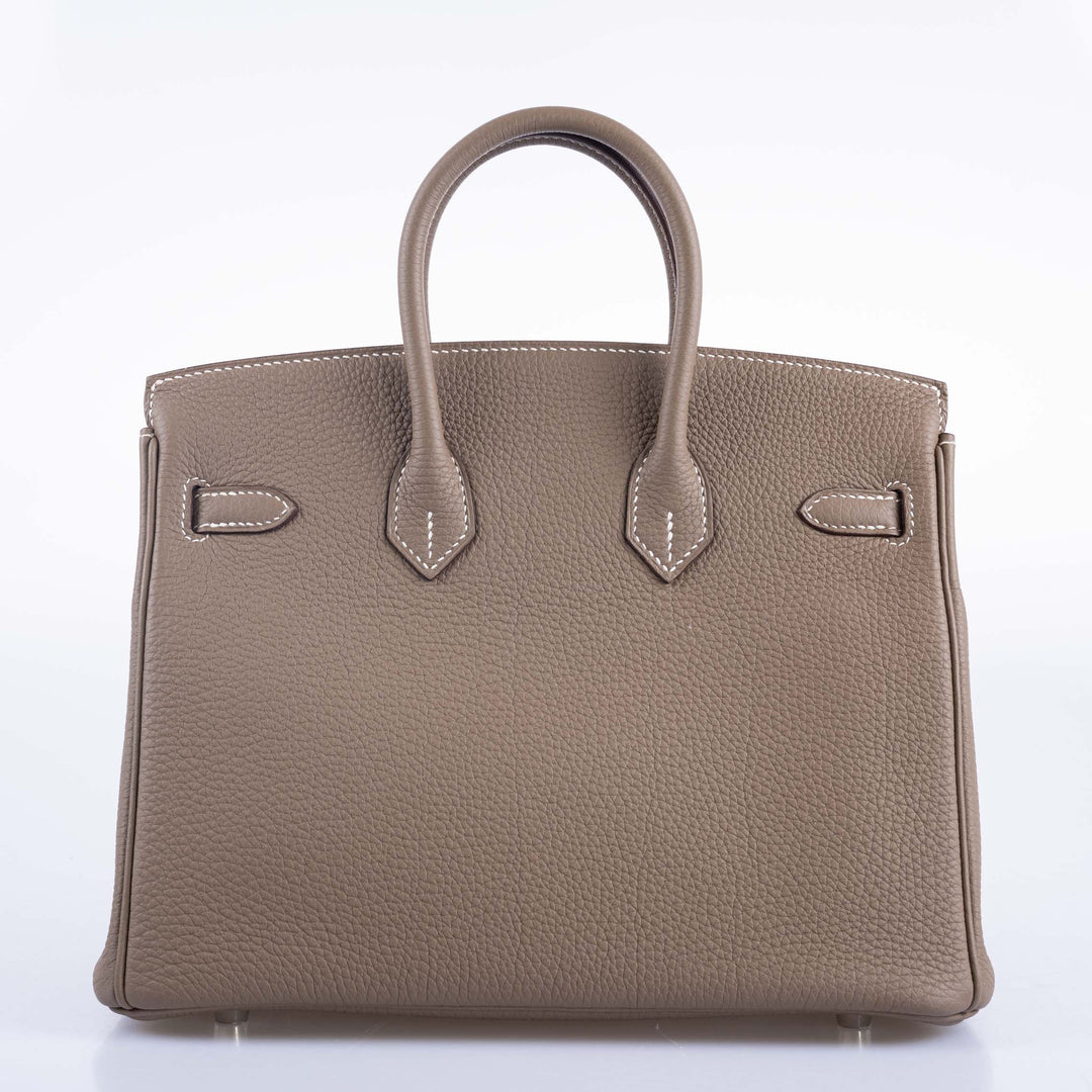 Top quality Hermes Birkin 25 Etoupe Togo Palladium Hardware