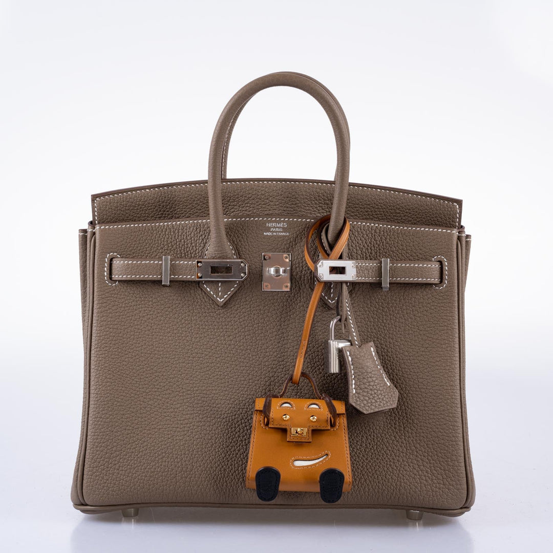 Top quality Hermes Birkin 25 Etoupe Togo Palladium Hardware