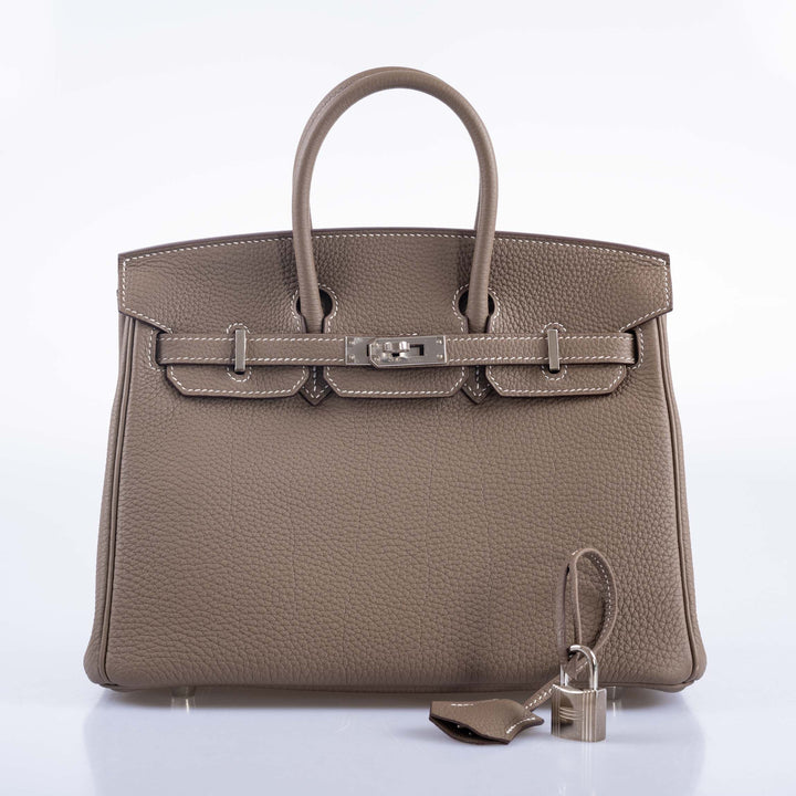 Top quality Hermes Birkin 25 Etoupe Togo Palladium Hardware