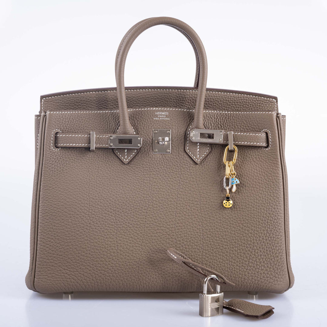 Top quality Hermes Birkin 25 Etoupe Togo Palladium Hardware