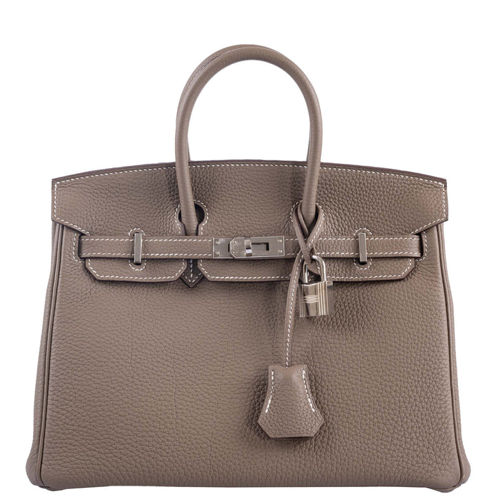 Top quality Hermes Birkin 25 Etoupe Togo Palladium Hardware