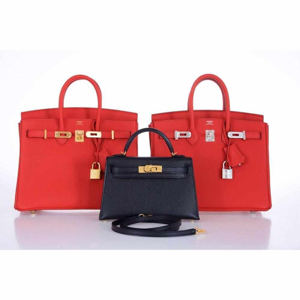 Top quality Hermes Birkin 25 Geranium Togo Gold Hardware