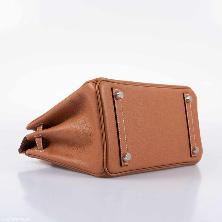 Hermès Birkin 25 Gold Taurillon Novillo Palladium Hardware