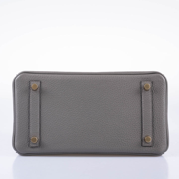 Top quality Hermes Birkin 25 Gris Meyer Togo Gold Hardware