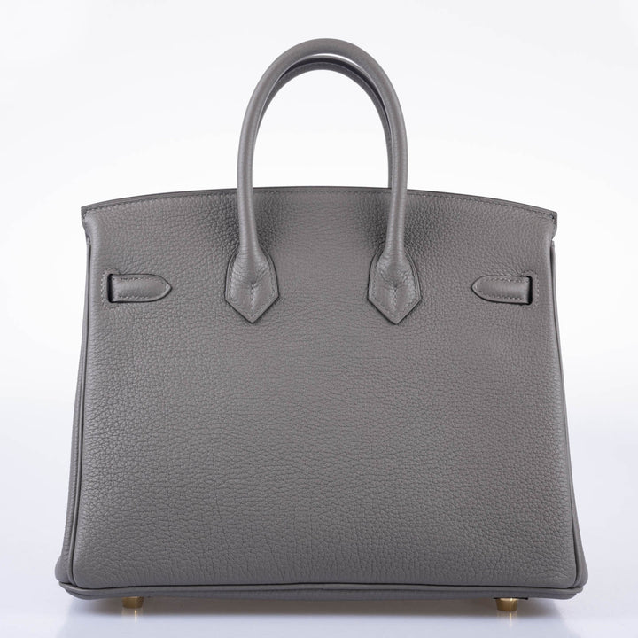 Top quality Hermes Birkin 25 Gris Meyer Togo Gold Hardware