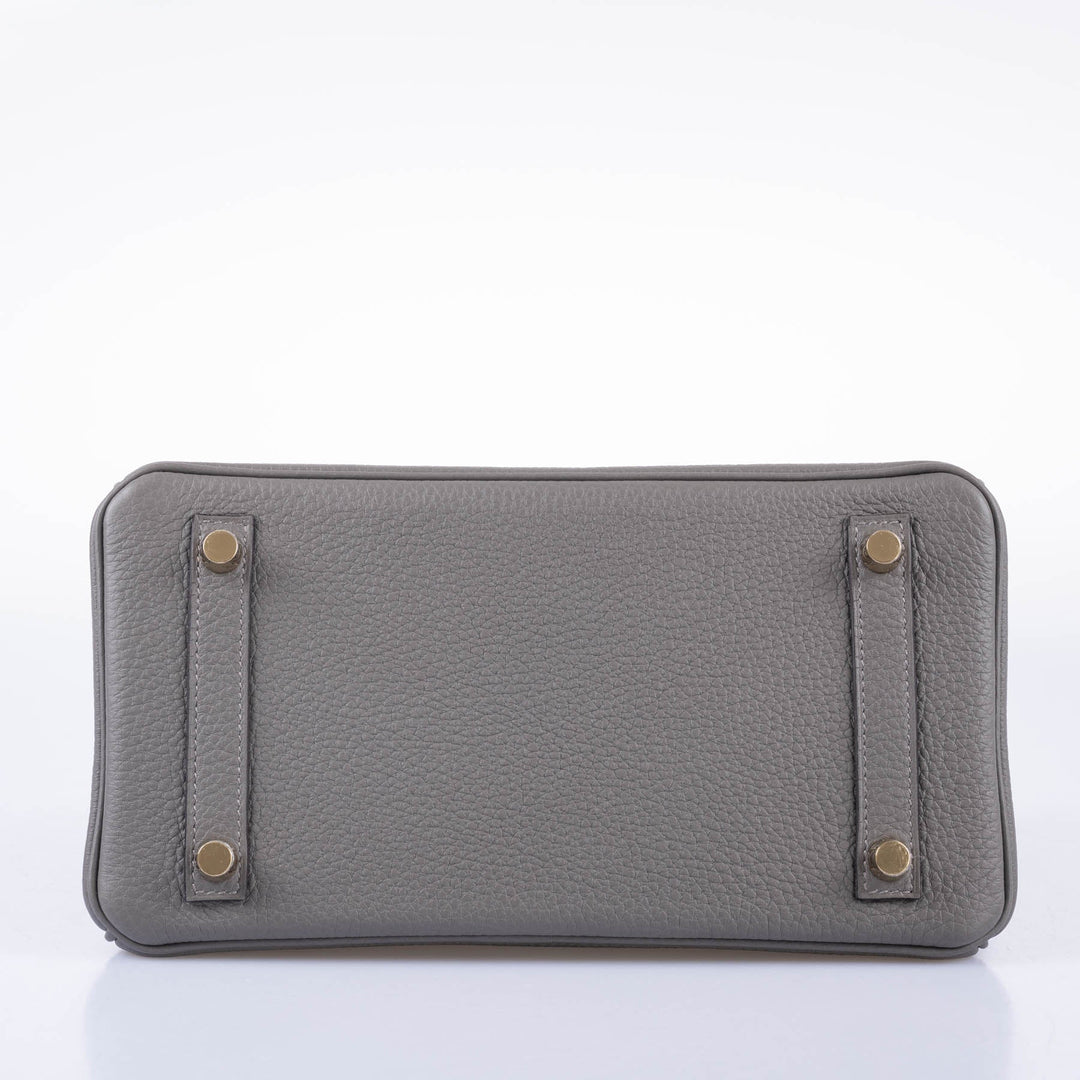 Top quality Hermes Birkin 25 Gris Meyer Togo Gold Hardware