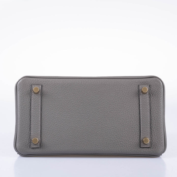 Top quality Hermes Birkin 25 Gris Meyer Togo Gold Hardware