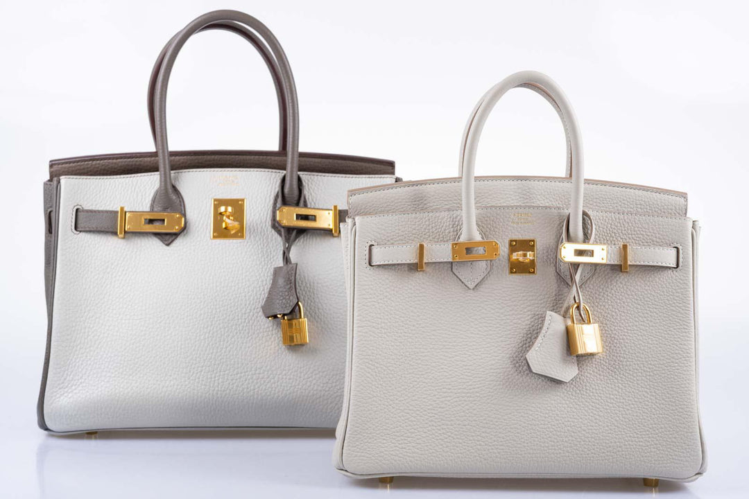 Hermes Birkin 25 Gris Perle Togo Gold Hardware