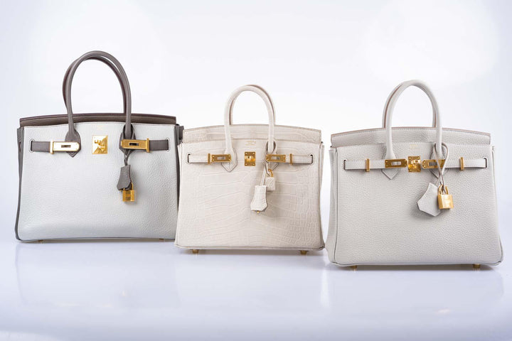 Hermes Birkin 25 Gris Perle Togo Gold Hardware