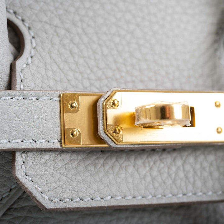Hermes Birkin 25 Gris Perle Togo Gold Hardware