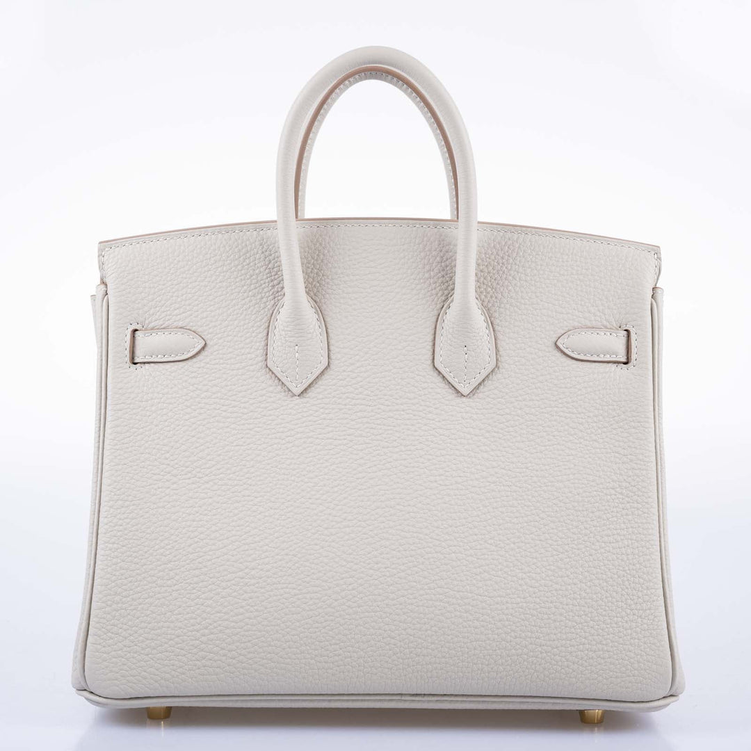 Hermes Birkin 25 Gris Perle Togo Gold Hardware