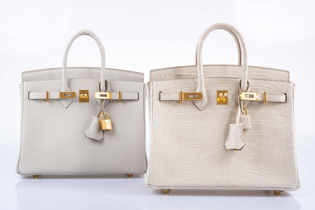 Hermes Birkin 25 Gris Perle Togo Gold Hardware