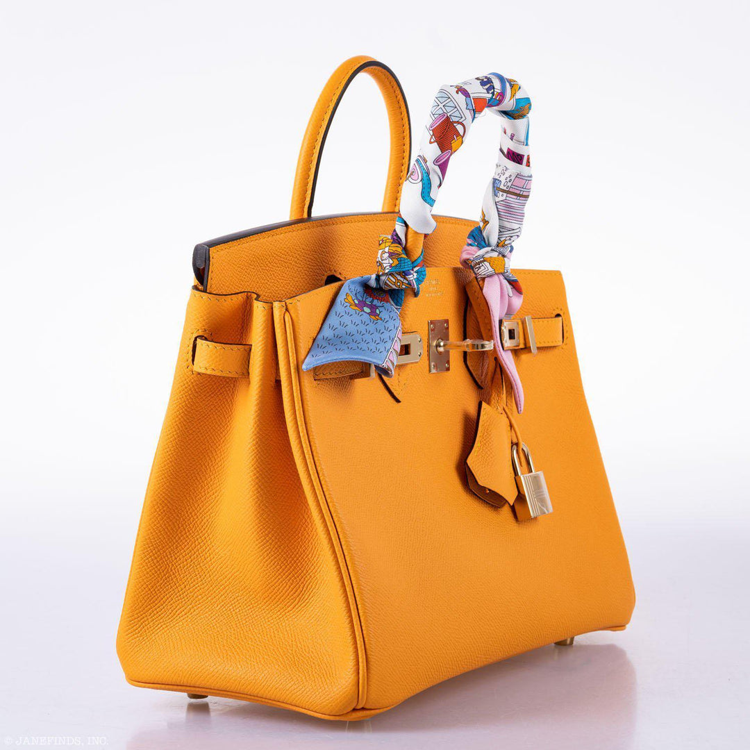 Hermès Birkin 25 HSS Jaune d'Or Epsom Gold Hardware - 2020, Y