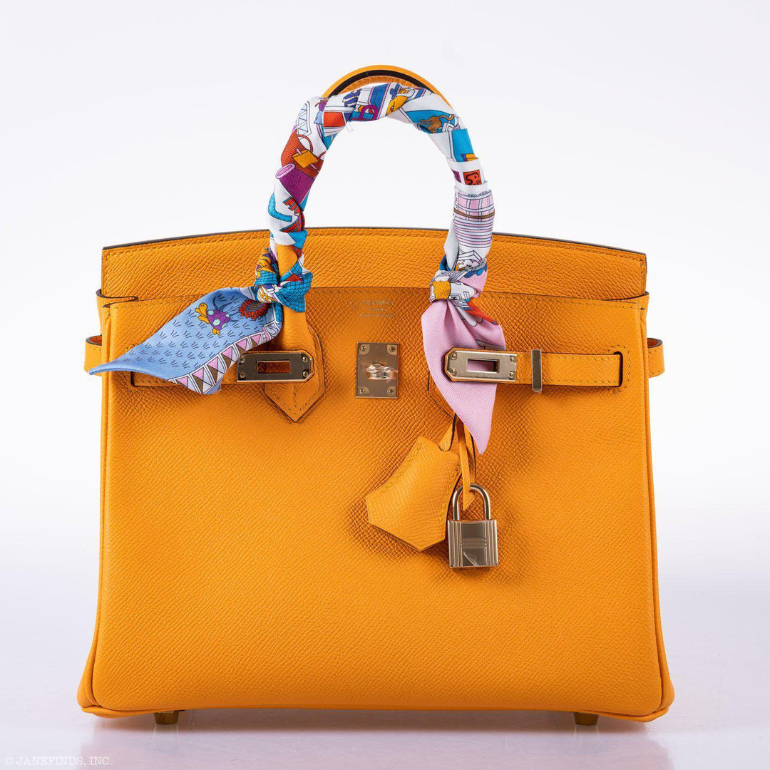 Hermès Birkin 25 HSS Jaune d'Or Epsom Gold Hardware - 2020, Y