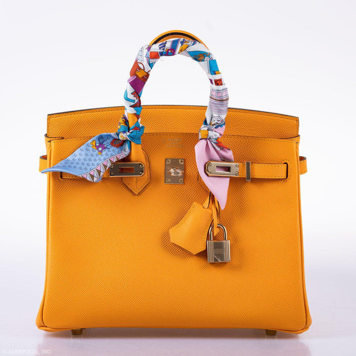 Hermès Birkin 25 HSS Jaune d'Or Epsom Gold Hardware - 2020, Y