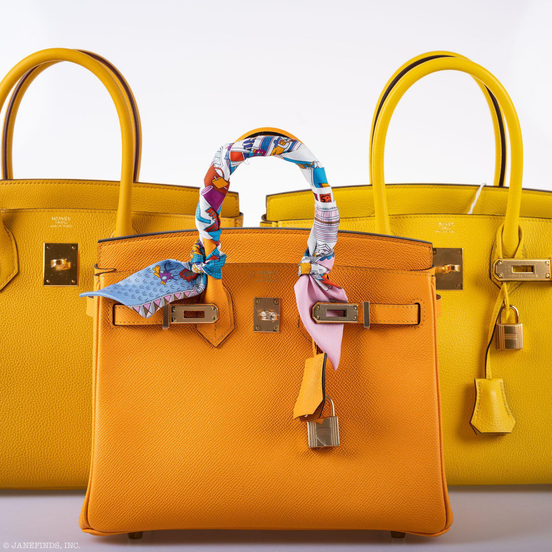 Hermès Birkin 25 HSS Jaune d'Or Epsom Gold Hardware - 2020, Y