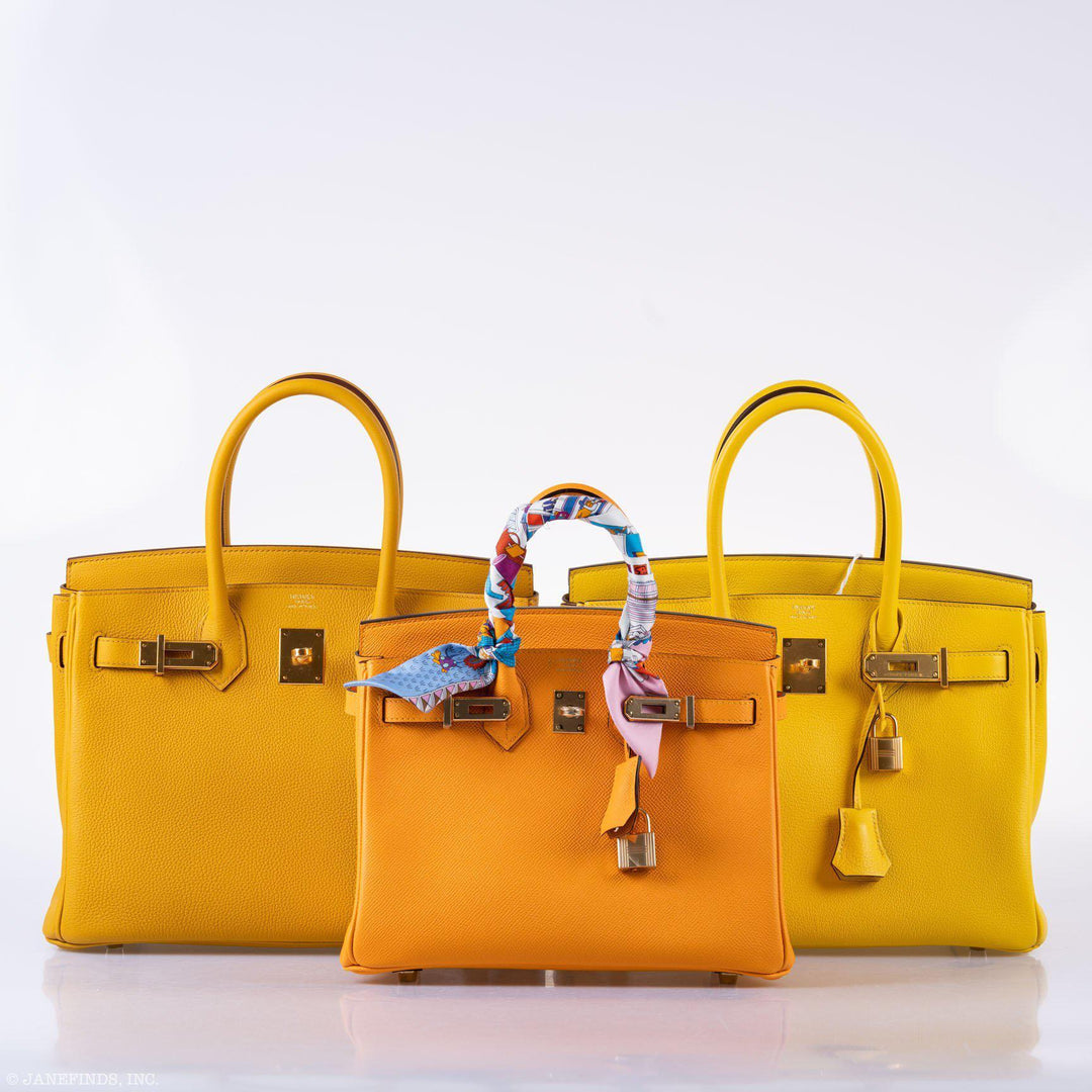Hermès Birkin 25 HSS Jaune d'Or Epsom Gold Hardware - 2020, Y