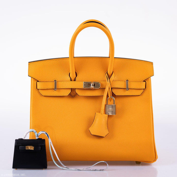 Hermès Birkin 25 HSS Jaune d'Or Epsom Gold Hardware - 2020, Y