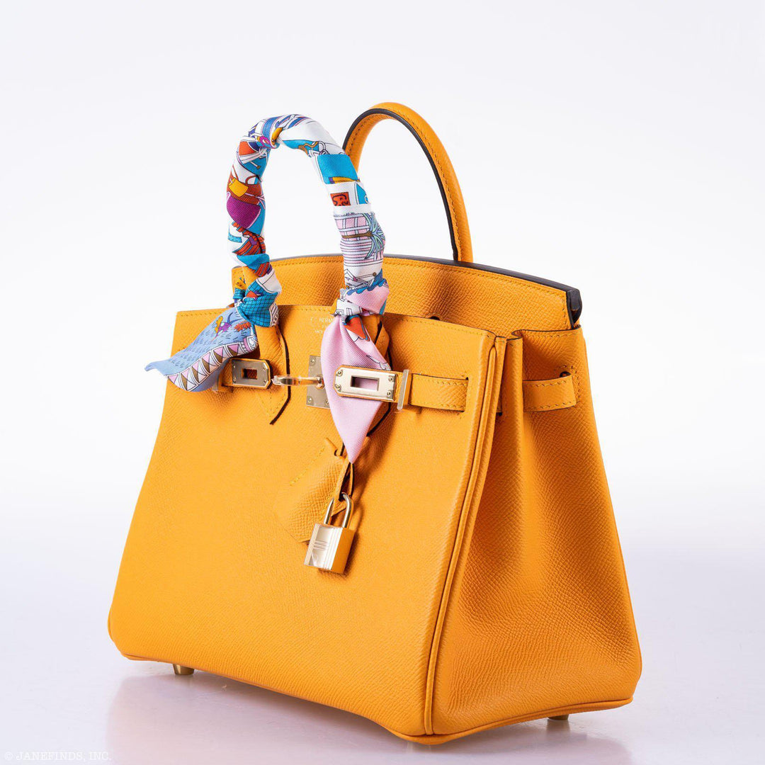 Hermès Birkin 25 HSS Jaune d'Or Epsom Gold Hardware - 2020, Y
