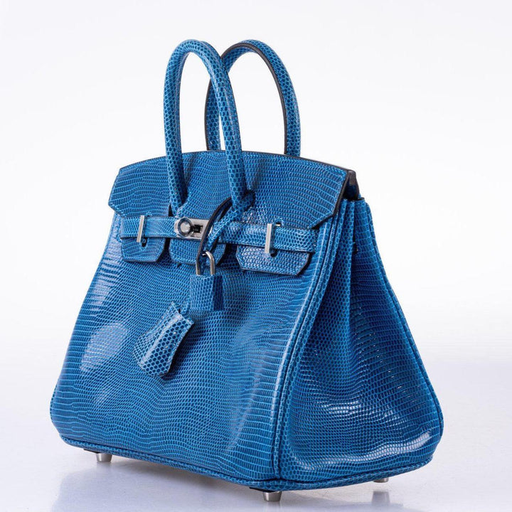 Top quality Hermes Birkin 25 Mykonos Lizard Palladium Hardware