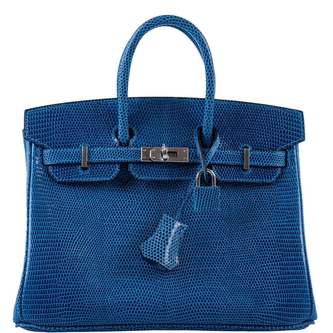 Hermes Birkin 25 Mykonos Lizard Palladium Hardware