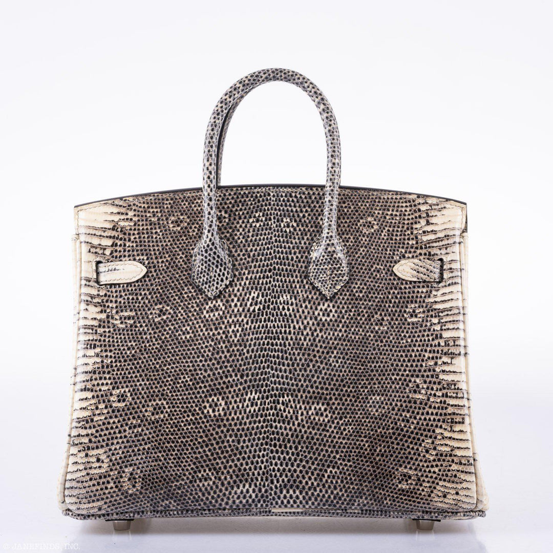 Hermès Birkin 25 Ombre Lizard Palladium Hardware