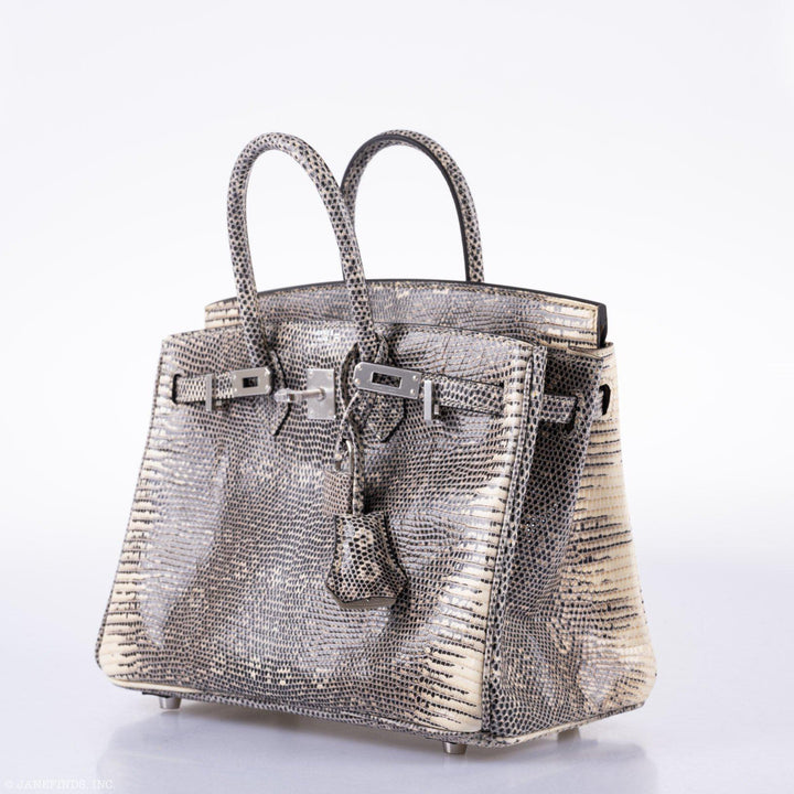 Hermès Birkin 25 Ombre Lizard Palladium Hardware