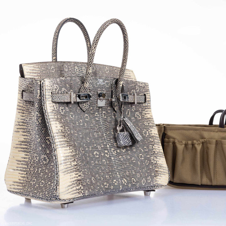 Hermès Birkin 25 Ombre Lizard Palladium Hardware - Very Rare